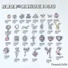 Acessórios para Nail Art Zircônia Rosa Laço Coração Lua Forma Irregular Multicategoria Cobre Incrustado Zircônia Decoração de Unha de Luxo Leve