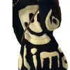 Nuevo suéter de punto para mujer estilo coreano otoño e invierno, cuello redondo, cara sonriente bordada con letras, color de contraste, estilo holgazán, manga larga