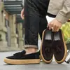 Mocasines para hombre de talla grande transfronterizos, Zapatos casuales slip-on estilo británico, Calzado de hombre moderno y versátil