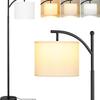Amazon para Lámpara de Pie LED para Sala de Estar, Dormitorio, Estudio, Estilo Nórdico Simple Retro de Lujo Ligero, Pedal, Protección Ocular