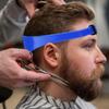 Plantilla de Boca Guía de Corte de Pelo de Silicona Curva Ajustable DIY Transfronteriza Herramienta de Corte de Pelo de Dos Agentes para Dedos