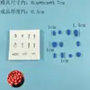 Molde de Silicone para Suculentas Miniatura Molde Artesanal de Grau Alimentício Molde para Planta em Vaso Mini Suculenta DIY Molde para Argila Fondant