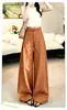 Pantalones de Traje Estilo Americano para Mujer Otoño 2026 Nuevos de Cintura Alta Adelgazantes Rectos de Pierna Ancha Versátiles Fluidos Moda Pantalones Casuales
