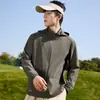 Artículo de Venta Caliente con Gran Relación Calidad-Precio, Ropa con Protección Solar de Seda de Hielo para Hombres y Mujeres, Estilo de Pareja, Capucha Desmontable, Protección UV