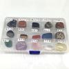 Donghai Crystal 15-grid Mineral Specimen Children's Teaching Specimen Crystal Ore Raw Stone Specimen Collection