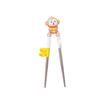 Dorado Aço Inoxidável Infantil Aprendizagem Chopsticks Bebê Aprendizagem e Treinamento Chopsticks Silicone Anel Stereo Chopsticks 6331