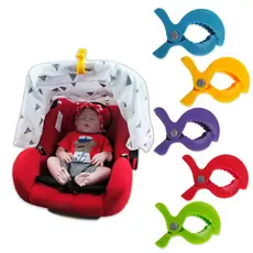 塑胶鳄鱼夹子婴儿玩具配件挂钩夹婴儿推车夹 Safety seat clip