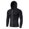 Jaqueta Ginástica Esportes Secagem Rápida Roupa Masculina Treinamento Ajuste Apertado Tops Corrida Manga Longa Corrida Matinal Roupa Externa Atacado