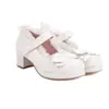 Nuevos Zapatos Casuales para Mujer con Cabeza Redonda, Lazo Dulce y Hebilla, Zapatos Perezosos, Zapatos de Tacón Medio para Mujer Fuente Primaria