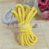 Corda de Algodão Poliéster Colorida Oca Trançada de 5mm Oito-Fios Corda de Cintura para Calças Corda para Chapéu Cordão DIY Feito à Mão Corda de Algodão