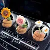 Perfume para Coche Aromaterapia Salida de Aire del Coche Fragancia Desodorización Suministros de Decoración Interior del Coche Adornos Tejidos en Maceta DIY