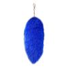 Colgante de pelo de zorro de 30 cm para Halloween, cola de zorro azul plateada, accesorio de piel auténtica, colgante para bolso de mujer