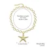 Brincos de Praia Transfronteiriços Europeus e Americanos, Brincos Criativos Novos de Estrela-do-Mar, Pingentes de Estrela-do-Mar com Pérolas, Joias Personalizadas de Alto Padrão