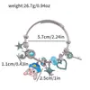 Pulseras con Iniciales 'D' de Sanrio Hello Kitty, Kuromi, Stitch, Mickey Mouse de Venta Caliente Transfronteriza en Stock al por Mayor
