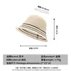 Sombrero de Pescador de Punto Rayado de Hilo Estilo Nuevo para Mujer, Sombrero de Sol Nuevo Estilo Coreano para Primavera y Verano, Sombrero de Sol Transpirable Casual