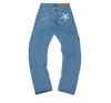 Pantalones de Pierna Ancha Hip Hop Callejero Transfronterizo Corteiz Alcatraz Bordados de Estrella Retro Pantalones Casuales Sueltos