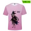Estampa de Anime Dawn of the Witch 2022 Nova Camiseta Casual de Manga Curta com Gola Redonda Estampa de Anime Esportivo