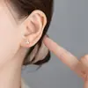 Pendientes de Hoja de Arce Estilo Coreano Pendientes de Hojas Frescas Estilo Mori Moda Simple Pequeños para Agujeros de Oreja Pendientes para Niñas
