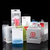 Caja de Embalaje Cuadrada Transparente de PVC Personalizada Caja de Plástico para Comida y Mascotas Caja de Regalo de Plástico Caja de PP Mate Logo