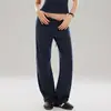 Calça Reta de Cintura Alta Preguiçosa Feminina Calça de Perna Larga Outono Inverno Alta Elasticidade Cordão Esportiva Outdoor Casual Fitness Corrida Yoga Calças