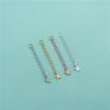 Plata Esterlina S925 Estrella de Cinco Puntas Cadena de Cola Cadena de Extensión Cadena de Extensión para Collar de Perlas DIY Hecho a Mano Abalorios Cuerda Trenzada Accesorios