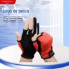 Luvas sem Dedos para Pesca com Isca, Luvas Respiráveis para Pesca ao Ar Livre, Meio Dedo para Fitness Ciclismo Equipamento de Pesca ao Ar Livre Luvas de Secagem Rápida