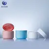 50g Caja de Polvo Dental Material de Empaque Botella de Boca Ancha Botella de Crema de Noche Crema de Manos Caja de Polvo de PP Tarro de Plástico Blanco Botella Recargable Cosméticos