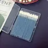 Set de Pinceles para Labios de Terciopelo Suave en Caja, Pincel para Labios Multifuncional Portátil de Mango de Cristal Sólido Desechable, Pincel de Detalle de Belleza