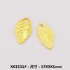 Accesorios de joyería de aleación diy hojas huecas aretes aretes colgante pulsera collar ropa colgante decorativo hecho a mano