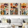 Pintura em tela de três painéis sala de estar quarto cabeceira pintura núcleo alta definição tela a óleo estilo chinês pintura decorativa pintura de parede personalização do cliente