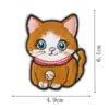 Patch Bordado de Gatinho Fofo Desenho Animado Gatinho Desenho Animado Patch Adesivo para Termocolar para Roupas Infantis, Bolsas, Patch para Roupas DIY