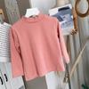 Camiseta Interior de Cachemira Gruesa con Cuello de Tortuga para Niños y Niñas, Cuello Semi Alto, Top Cálido de Otoño e Invierno para Niños Grandes, Ropa Interior Elegante