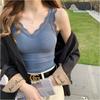 Nova Camisola de Renda Beauty Back Sem Costura Feminina Peça Única Sem Costura Roupa Íntima Base com Bojo Decote V Ajustada