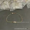 Colar com fivela de ferradura, corrente torcida Fred mini V-gold cravejada, trabalho de precisão CNC, colar de ouro rosé 18K para mulheres