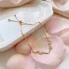 Pulsera Sencilla de Temperamento Dongdaemun Corazón de Amor Diseño ins Pulsera Token para Novia Hermana Pulsera de Celebridad de Internet para Mujeres
