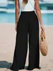 2025 Nueva Ropa de Mujer de Comercio Exterior Transfronterizo Amazon Pantalones de Mujer Aliexpress Pantalones de Pierna Ancha Casuales y Cómodos para Mujer