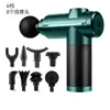 Pistola de Massagem Fascial Transfronteiriça Mini Portátil Multi-Cabeça Recarregável para Músculos Massageador Doméstico Alta Frequência Cabeça Fitness Pistola de Fascia