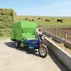 Coche de alimentación de forraje con descarga de raspador, coche de alimentación de ganado de gran capacidad, coche de alimentación de procesamiento según la altura del comedero