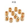 4-12mm Ccb Galvanizado Agujero Grande Redondo Perlas de Plástico Cuentas para Pulsera DIY Cuentas Espaciadoras Accesorios para Joyería Venta al por Mayor