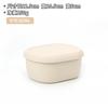 Tamaño pequeño especial para calentar en microondas, lonchera simple, tapa ovalada, recipiente para mantener la frescura, lonchera resistente a altas temperaturas con tapa para empleados de oficina