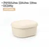 Lonchera de Silicona de Grado Alimenticio Calentamiento en Microondas Resistente a Altas Temperaturas Lonchera Bento Tazón para Comida de Bebé Caja Doméstica para Conservar Frescos