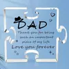 Nuevos Adornos Acrílicos Transparentes de Amazon para Papá, Regalo de Cumpleaños del Día del Padre, Bendiciones, Decoraciones de Escritorio