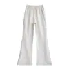 Pantalones Deportivos Acampanados Estilo Americano para Mujer 2026 Primavera y Otoño Nuevos de Cintura Alta Corte Holgado Petite Pantalones de Chándal de Pierna Ancha Bootcut de Moda