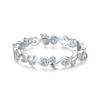 Anillo de plata esterlina S925 para mujer, anillo de micro incrustación de flores pequeñas frescas de estilo japonés y coreano, anillo simple de personalidad, joyería, una generación de cabello