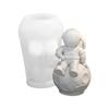 Molde de silicone de astronauta DIY série espacial molde de terra foguete animal flip açúcar molde decorativo atacado