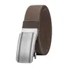 Cinturón de Cuero Trenzado Sin Agujeros, Hebilla Automática Elástica, Cinturón de Nailon Duradero, Cinturón de Lona Casual de Negocios para Personas Jóvenes y de Edad Media