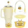 Accesorios Decorativos Stanley Correa de Mano de Cuerda Trenzada Estuche para Labial Llavero Duende Briqueta Funda de Silicona Antideslizante para Taza