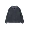 Suéter de punto para adolescente, estilo retro americano, bloques de color, falso dos piezas, estilo perezoso, top versátil popular de manga larga