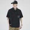 Camiseta de Manga Corta de Peso Pesado para Hombre, Nuevo Estilo Primavera/Verano 2026, Diseño de Nicho, Camisa Polo de Alta Gama, Moda Masculina Fresca y Moderna