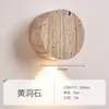 Lámpara de Pared Decorativa de Travertino Amarillo Estilo Wabi-Sabi Japonés Lámpara Creativa para Restaurante Araña para Bar Lámpara de Pared Simple para Dormitorio junto a la Cama